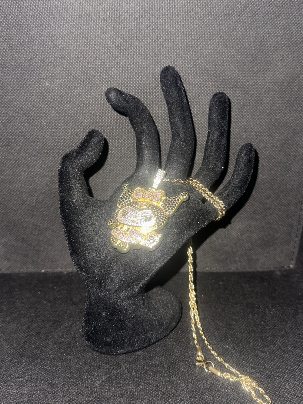 Gold-Tone Kuromi Pendant Necklace